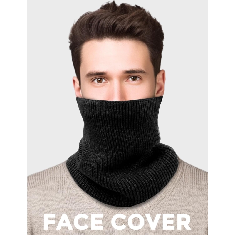 Neck Warmer Gaiters for Men Women Winter Neck Scarves Fleece Cold Weather Gear Ski Skate Accessories Nose Ear Face Mask - Image 2